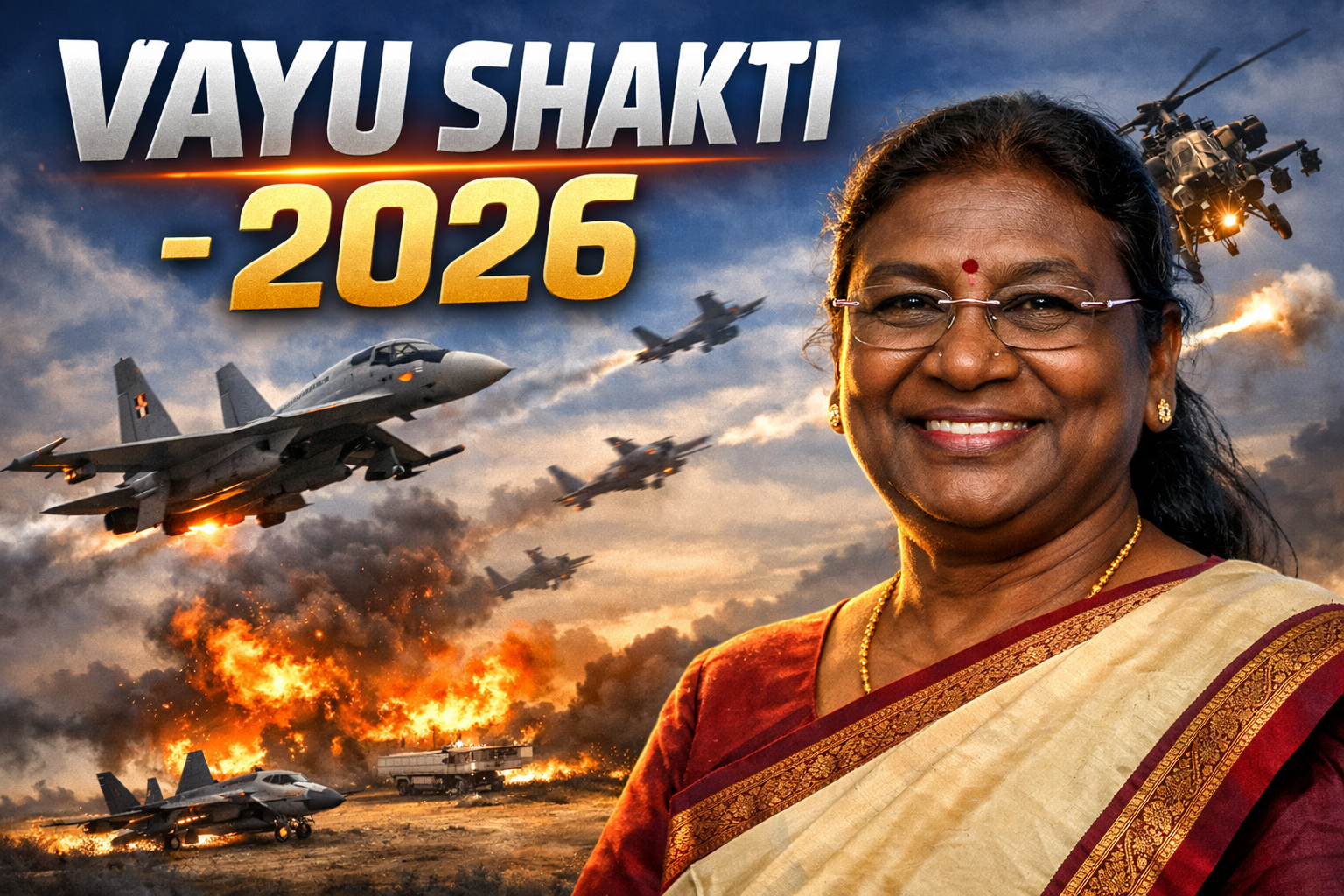 President Murmu to attend OP Vayu Shakti in Jaisalmer