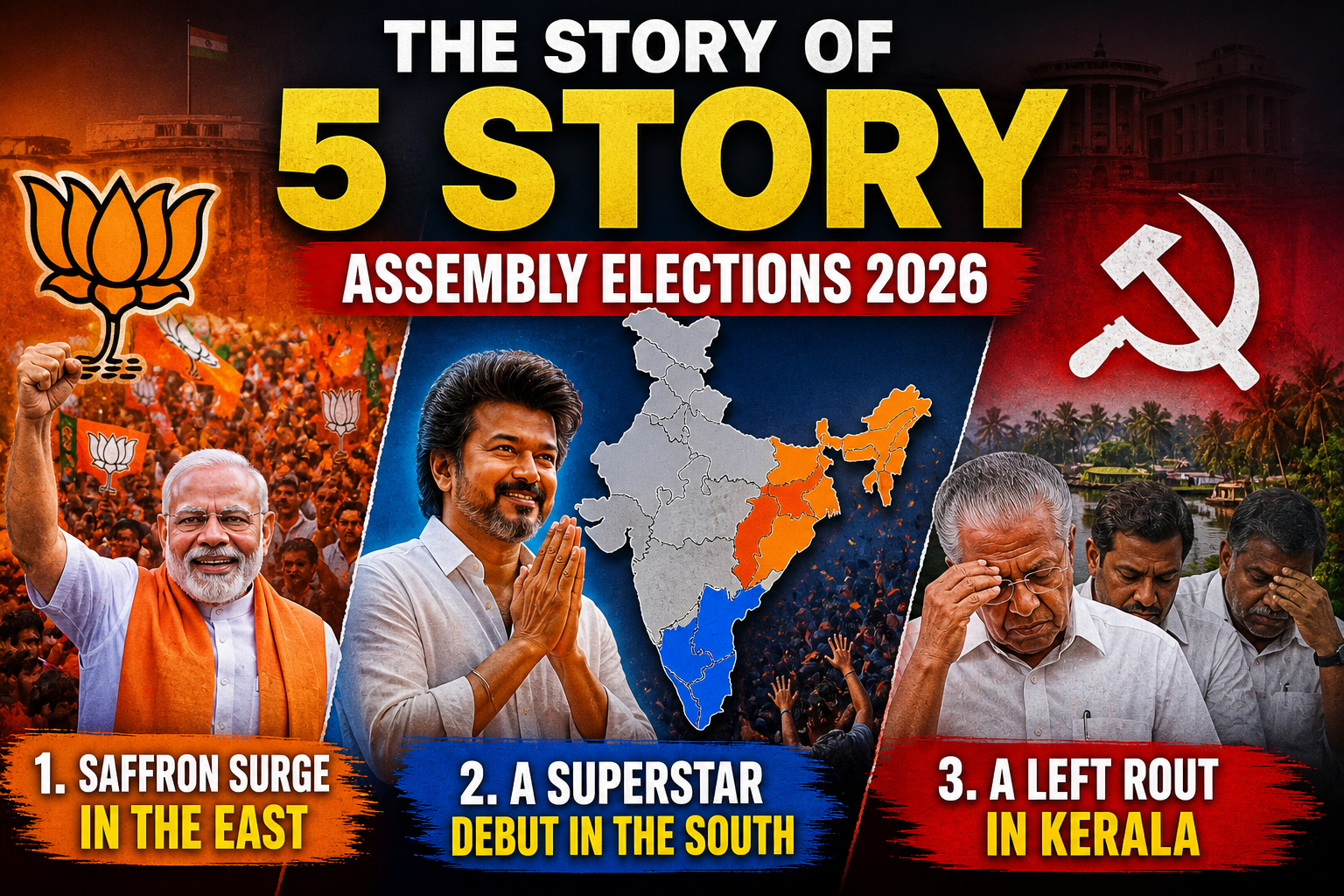 Assembly elections 2026: saffron surge in the east